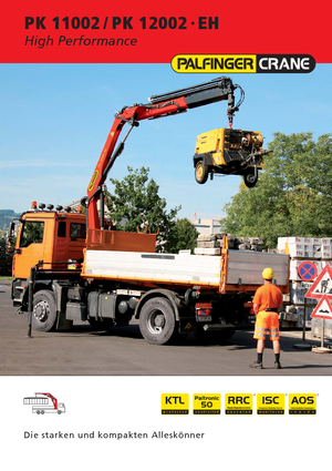Grúas de carga hidráulicas Palfinger PK 12002 EH D