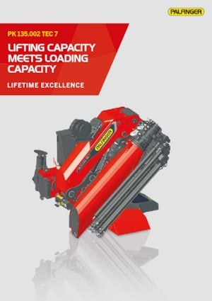 Grúas de carga hidráulicas Palfinger PK 135.002 TEC 7 E 
