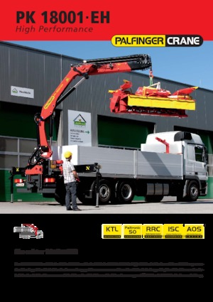 Grúas de carga hidráulicas Palfinger PK 18.001 EH
