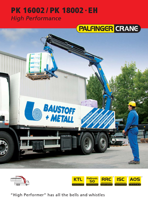 Grúas de carga hidráulicas Palfinger PK 18002-EH E