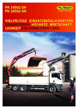 Grúas de carga hidráulicas Palfinger PK 18502 SH E