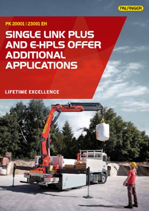 Grúas de carga hidráulicas Palfinger PK 20001 D
