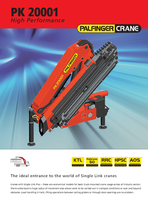 Grúas de carga hidráulicas Palfinger PK 20001 LA 4 HPLS