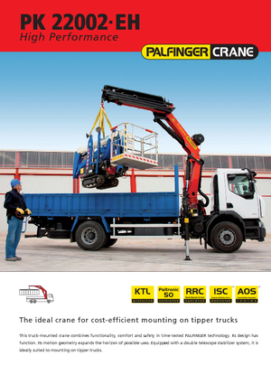 Grúas de carga hidráulicas Palfinger PK 22002-EH C