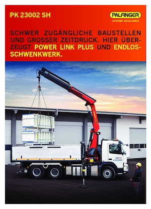 Grúas de carga hidráulicas Palfinger PK 23002 SH B