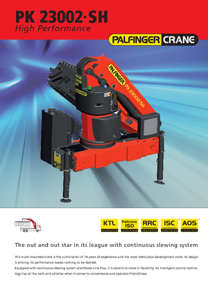 Grúas de carga hidráulicas Palfinger PK 23002 SH B