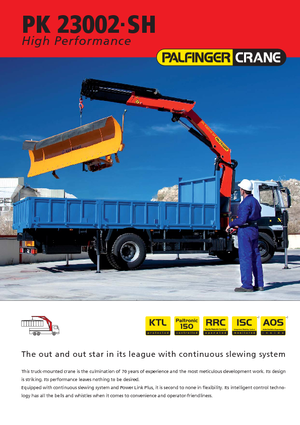 Grúas de carga hidráulicas Palfinger PK 23002 SH B