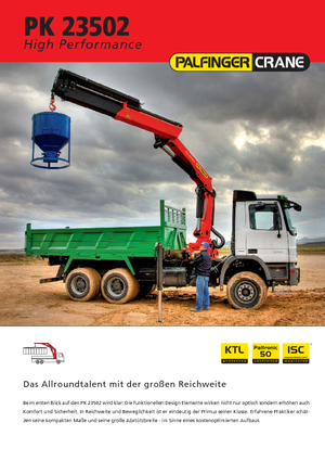 Grúas de carga hidráulicas Palfinger PK 23502 E