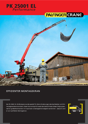 Grúas de carga hidráulicas Palfinger PK 25001 ELA