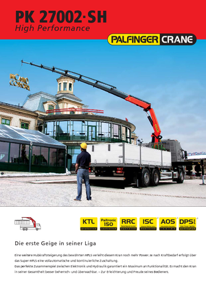 Grúas de carga hidráulicas Palfinger PK 27002 SH F