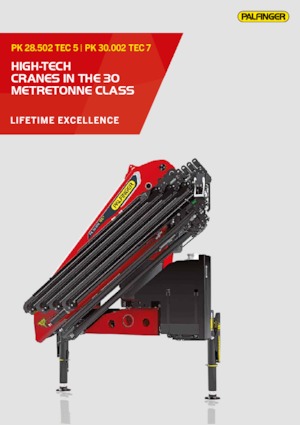 Grúas de carga hidráulicas Palfinger PK 28.502 TEC 5 D