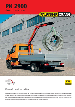 Grúas de carga hidráulicas Palfinger PK 2900 A