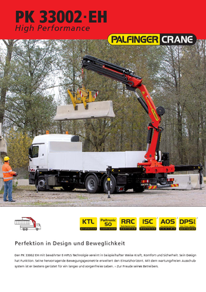 Grúas de carga hidráulicas Palfinger PK 33002 EH E