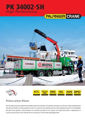 Grúas de carga hidráulicas Palfinger PK 34002 SH G