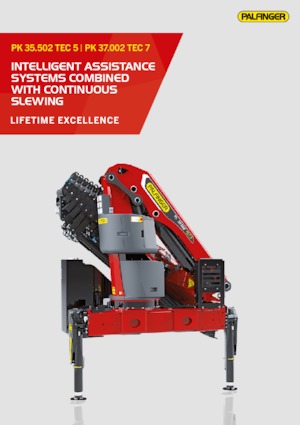 Grúas de carga hidráulicas Palfinger PK 37.002 TEC 7 E