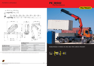 Grúas de carga hidráulicas Palfinger PK 38502 E