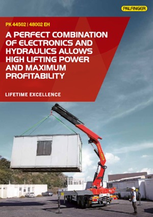 Grúas de carga hidráulicas Palfinger PK 44502 E