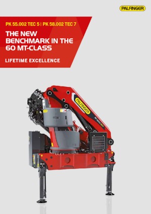 Grúas de carga hidráulicas Palfinger PK 58.002 TEC 7 A