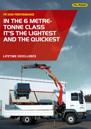 Grúas de carga hidráulicas Palfinger PK 6500 A