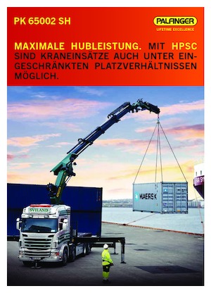 Grúas de carga hidráulicas Palfinger PK 65002 SH E