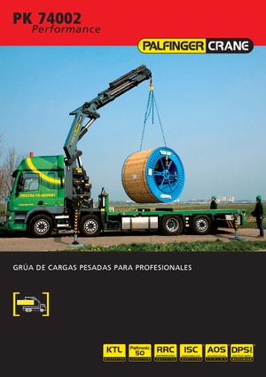Grúas de carga hidráulicas Palfinger PK 74002 HPLS F