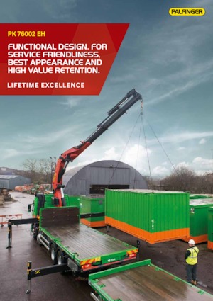 Grúas de carga hidráulicas Palfinger PK 76002 EH F