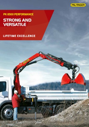 Grúas de carga hidráulicas Palfinger PK 8500 B