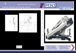Grúas de carga hidráulicas Pesci SE 108