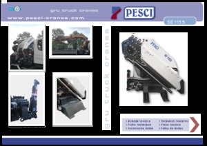Grúas de carga hidráulicas Pesci SE 1155