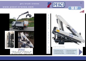Grúas de carga hidráulicas Pesci SE 37