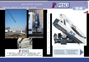 Grúas de carga hidráulicas Pesci SE 44
