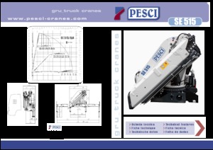 Grúas de carga hidráulicas Pesci SE 515