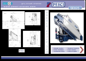 Grúas de carga hidráulicas Pesci SE 825