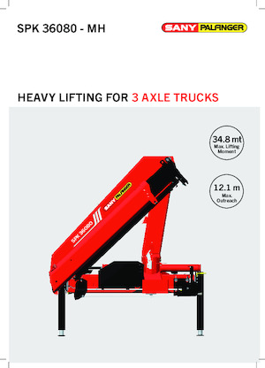 Grúas de carga hidráulicas Sany SPK 36080 B