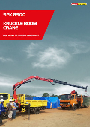 Grúas de carga hidráulicas Sany SPK 8500 A