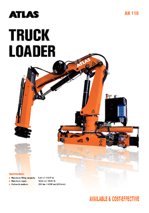 Grúas de carga hidráulicas T-Atlas TLC 116.3 A3