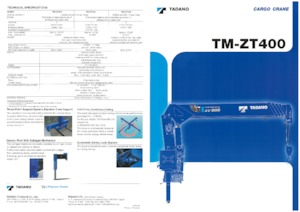 Grúas de carga hidráulicas Tadano TM-ZT404
