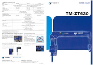 Grúas de carga hidráulicas Tadano TM-ZT635