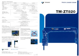 Grúas de carga hidráulicas Tadano TM-ZT825