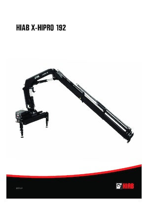 Grúas de carga hidráulicas Hiab X-HiPro 192 E-3