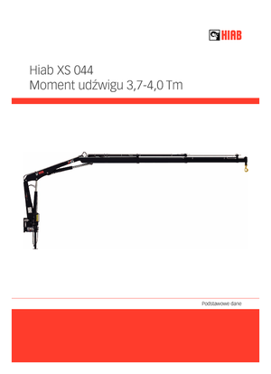 Grúas de carga hidráulicas Hiab XS 044 B-1 HIDUO