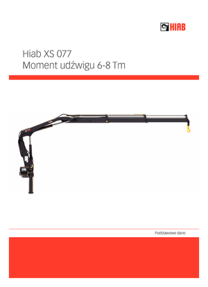 Grúas de carga hidráulicas Hiab XS 077 B-2 HIDUO