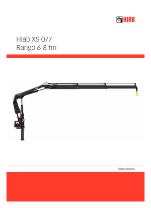 Grúas de carga hidráulicas Hiab XS 077 B-2 HIDUO