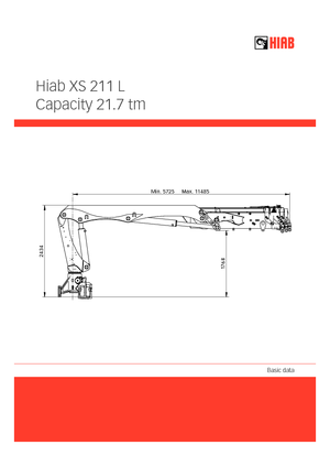 Grúas de carga hidráulicas Hiab XS 211 DL-5 PRO