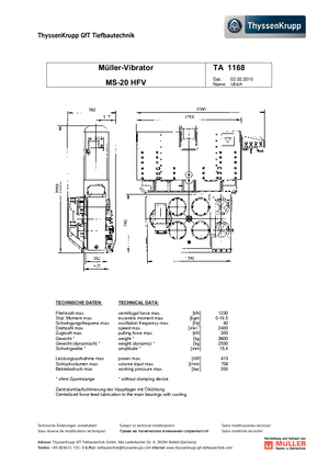 Martillos vibrantes Müller MS 20 HFV