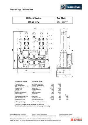 Martillos vibrantes Müller MS 48 HFV