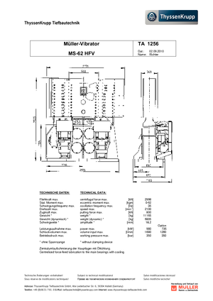 Martillos vibrantes Müller MS 62 HFV