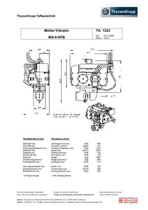 Martillos vibrantes Müller MS 9 HFB