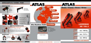 Grúas de carga hidráulicas Atlas AK 186.3 A3 