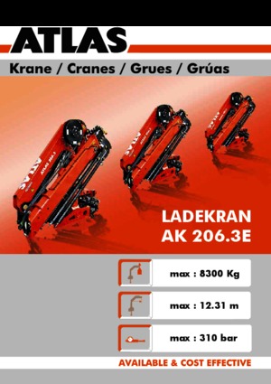 Grúas de carga hidráulicas Atlas AK 206.3 E A4